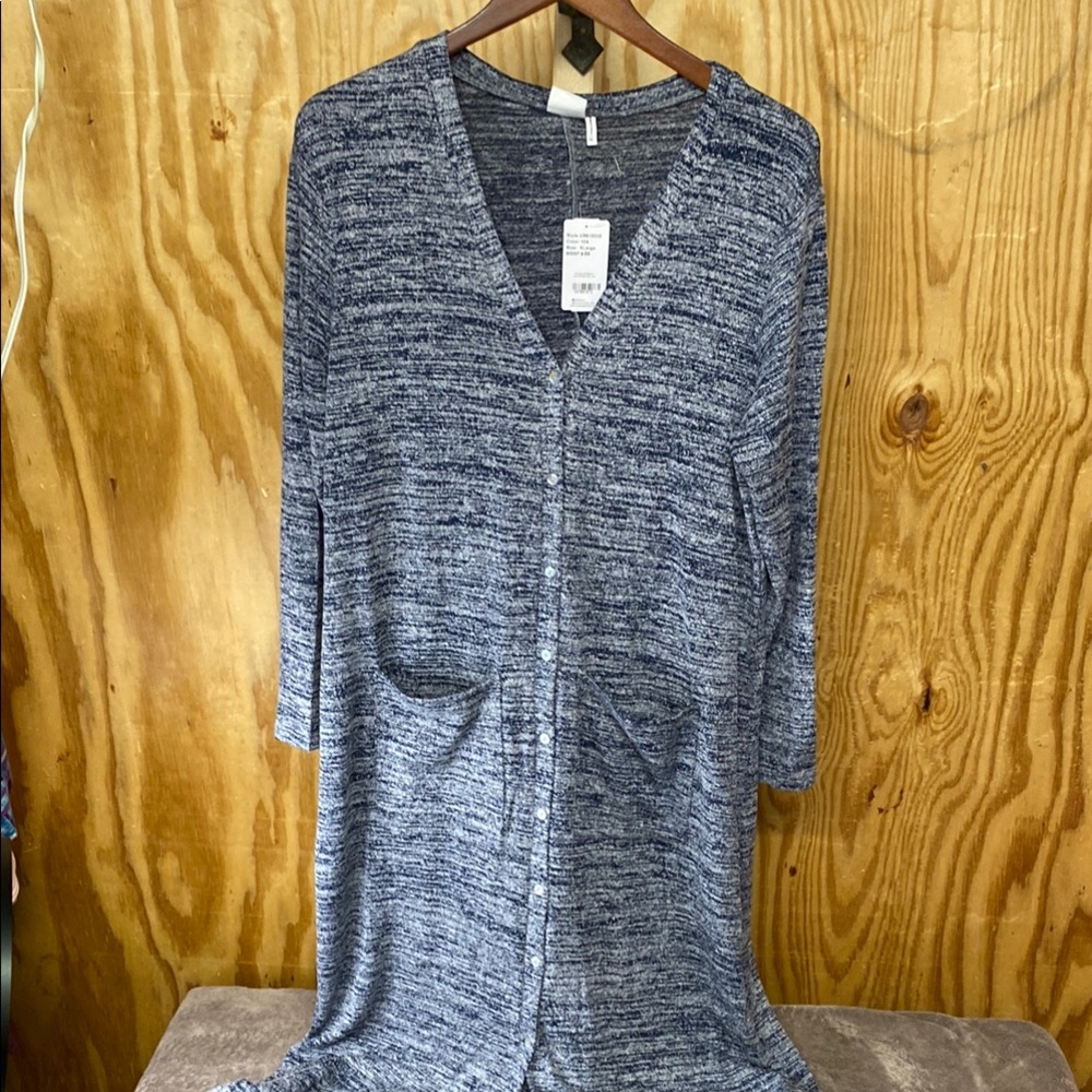 Simple Suzanne Betro size XL Duster/ full length sweater NWT